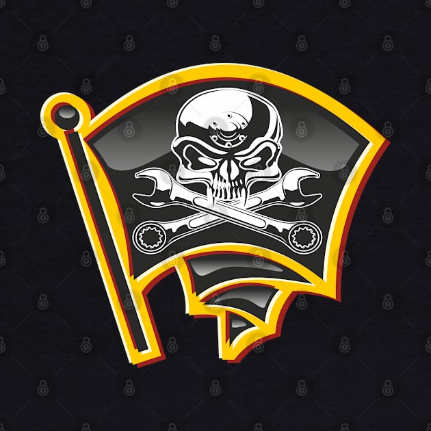 motor Jolly Roger badge by Mechanik